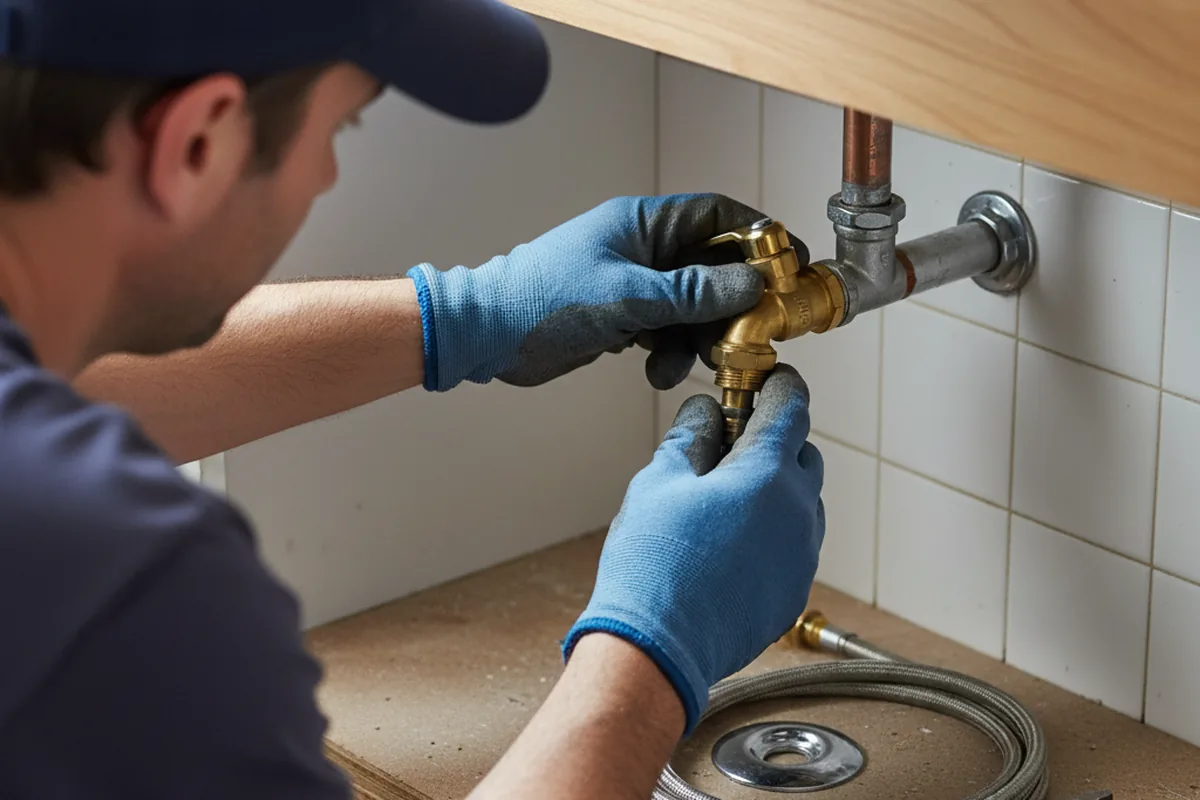Shutoff valve and fitting work during Emergency Plumbing in Odenton